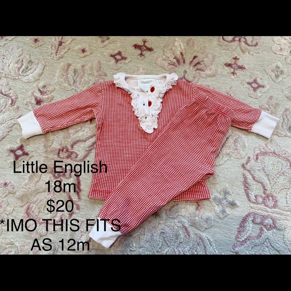 🚫 SOLD 🚫 Little English pjs